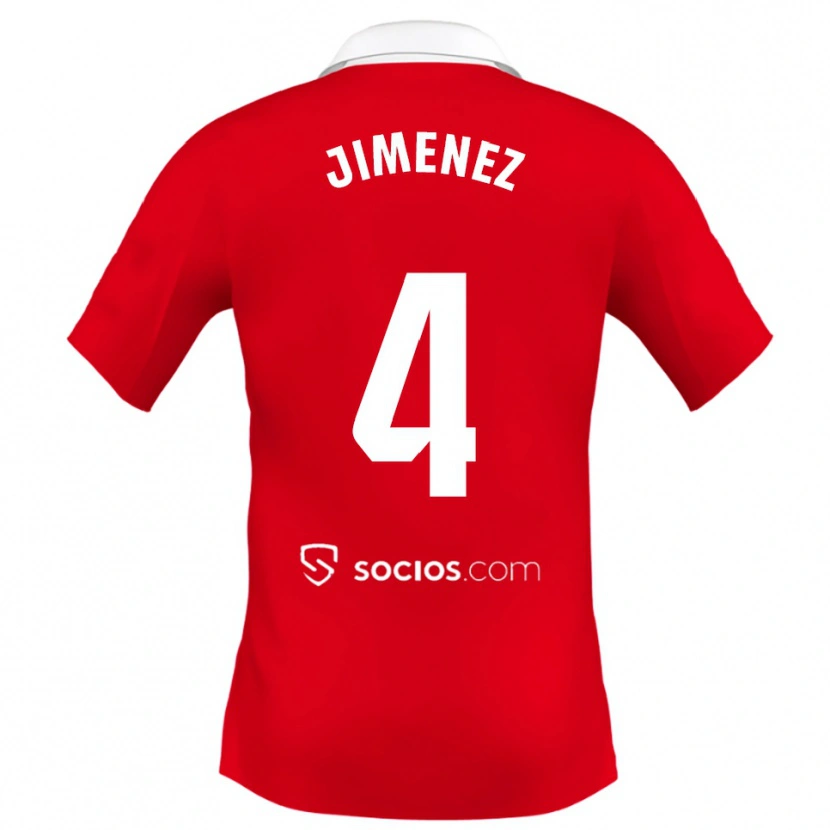 Danxen Men Diego Jiménez #4 Red White Grey Away Jersey 2025/26 T-Shirt