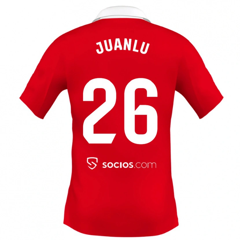 Danxen Men Juanlu Sánchez #26 Red White Grey Away Jersey 2025/26 T-Shirt
