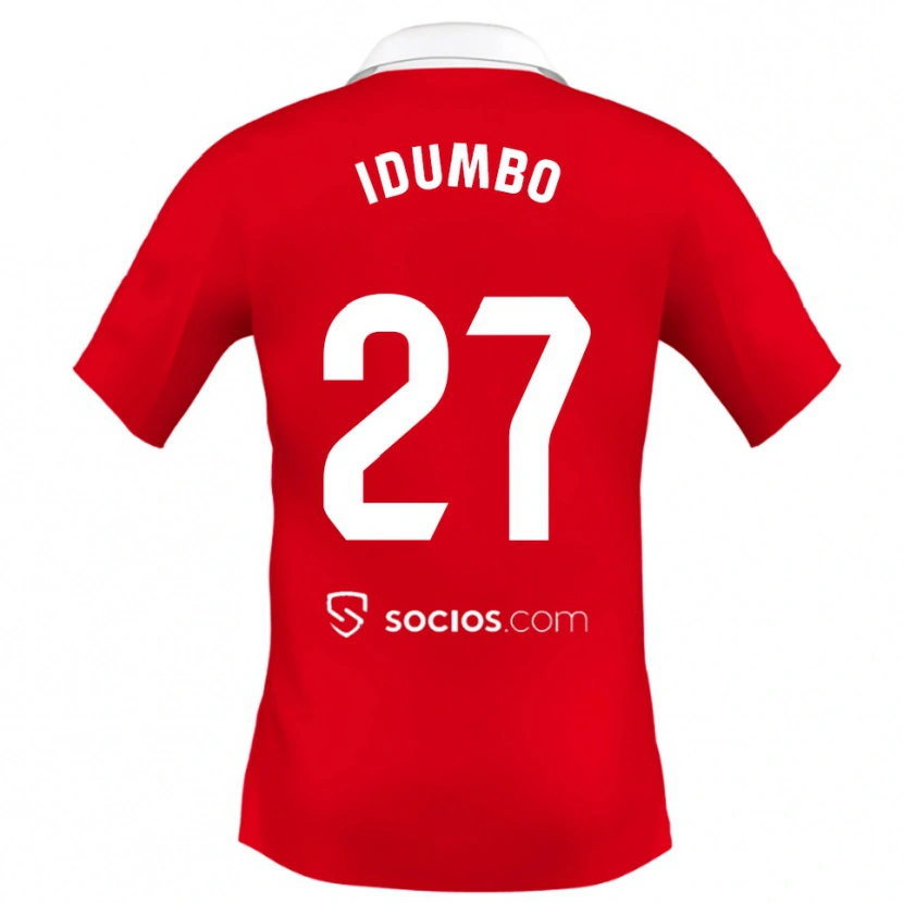 Danxen Men Stanis Idumbo #27 Red White Grey Away Jersey 2025/26 T-Shirt