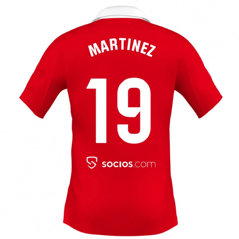 Danxen Men Gabri Martinez #19 Red White Grey Away Jersey 2025/26 T-Shirt