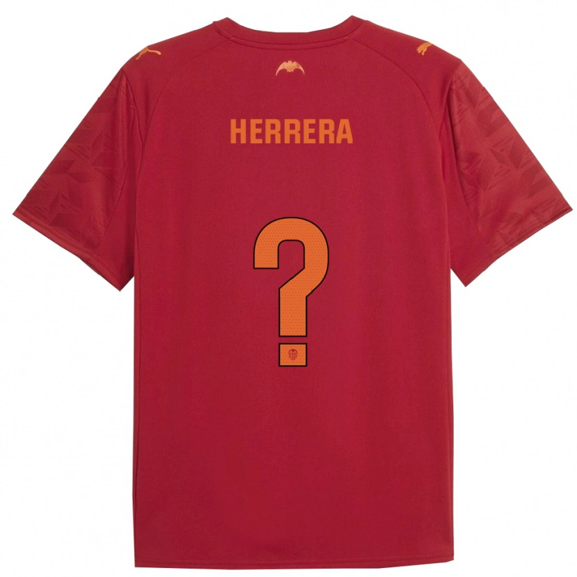 Danxen Men Iker Herrera #0 Red Orange Away Jersey 2025/26 T-Shirt