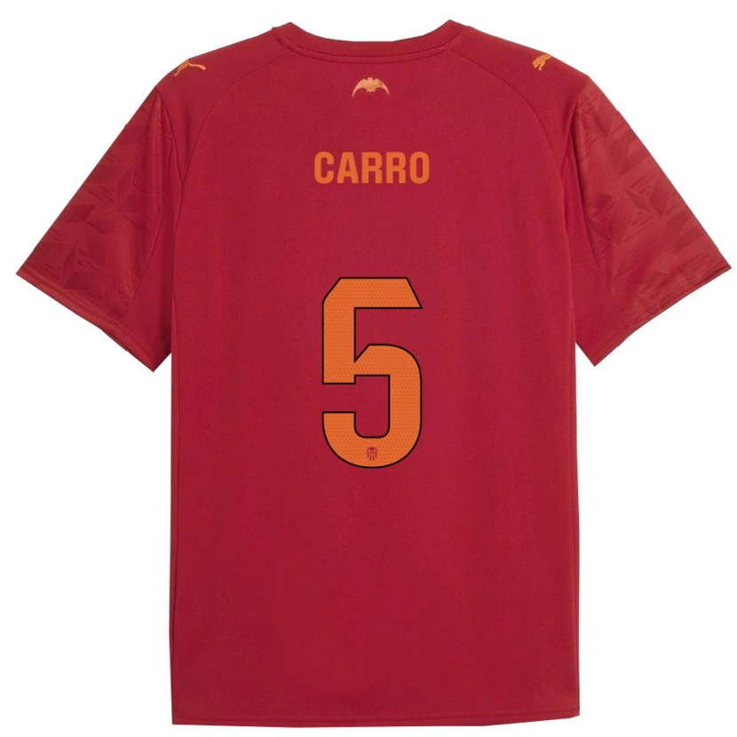 Danxen Men Marta Carro #5 Red Orange Away Jersey 2025/26 T-Shirt