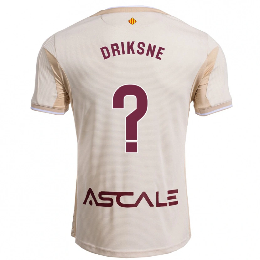 Danxen Men Daniels Driksne #0 Off-White Burgundy Away Jersey 2025/26 T-Shirt