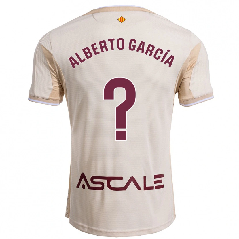 Danxen Men Alberto García #0 Off-White Burgundy Away Jersey 2025/26 T-Shirt