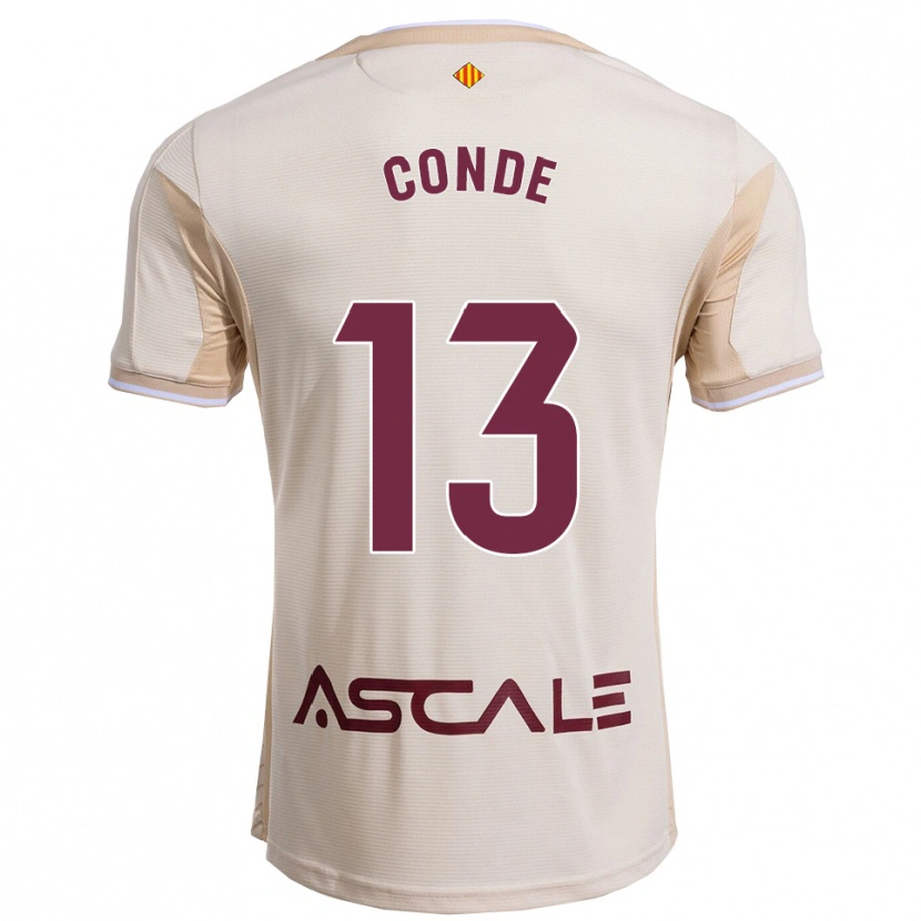 Danxen Men Diego Conde #13 Off-White Burgundy Away Jersey 2025/26 T-Shirt
