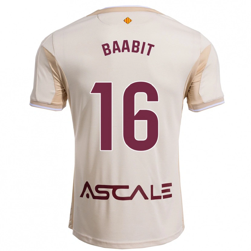 Danxen Men Adam Baabit #16 Off-White Burgundy Away Jersey 2025/26 T-Shirt