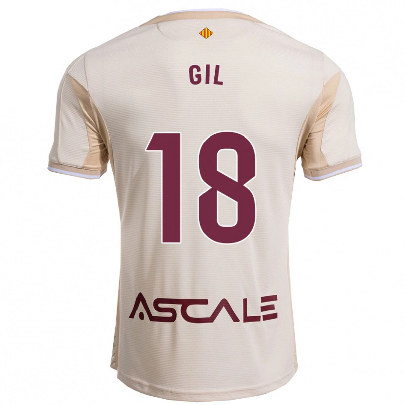 Danxen Men Mario Gil #18 Off-White Burgundy Away Jersey 2025/26 T-Shirt