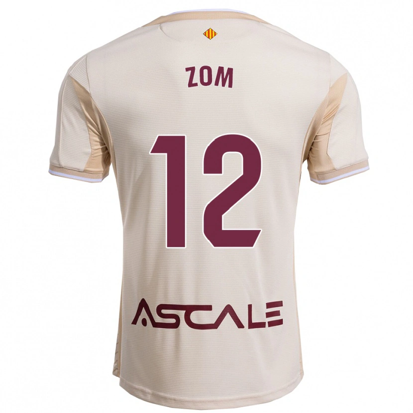 Danxen Men Ludo Zom #12 Off-White Burgundy Away Jersey 2025/26 T-Shirt