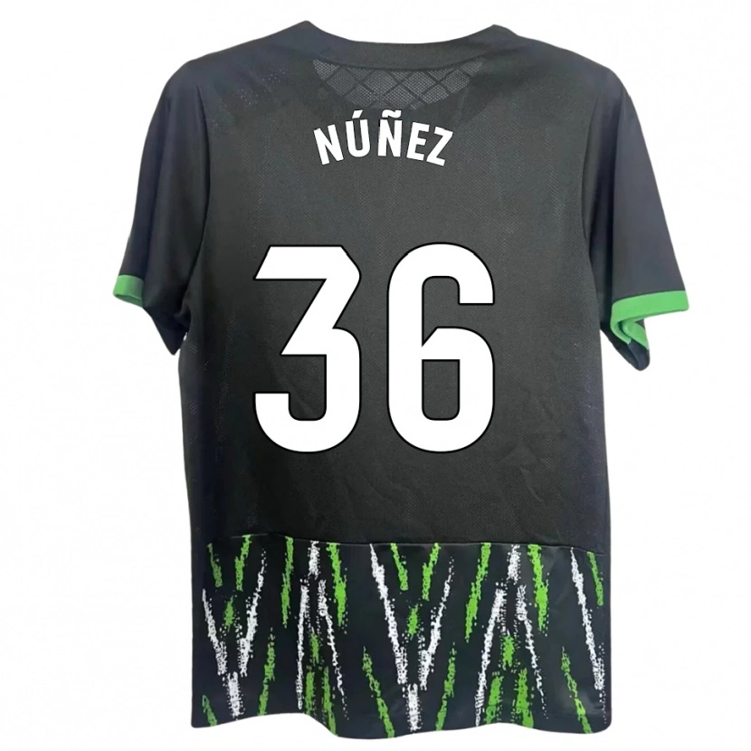 Danxen Men Rafa Núñez #36 Black Green Away Jersey 2025/26 T-Shirt
