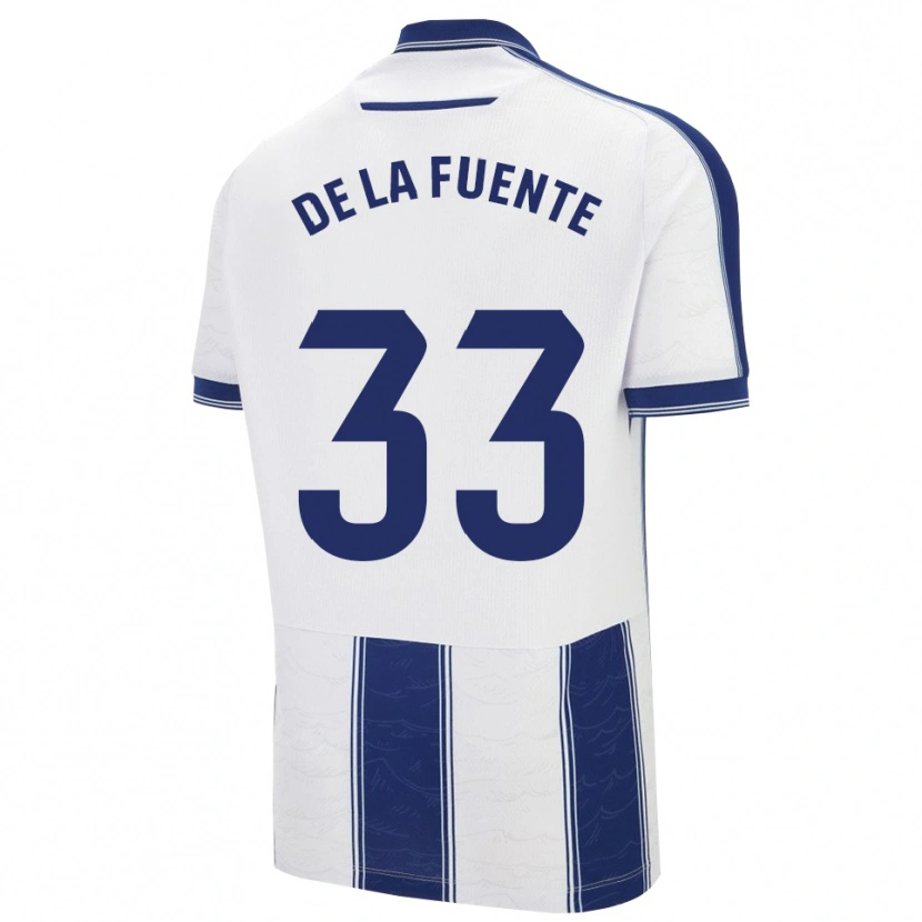 Danxen Men Alba De La Fuente #33 Navy White Away Jersey 2025/26 T-Shirt