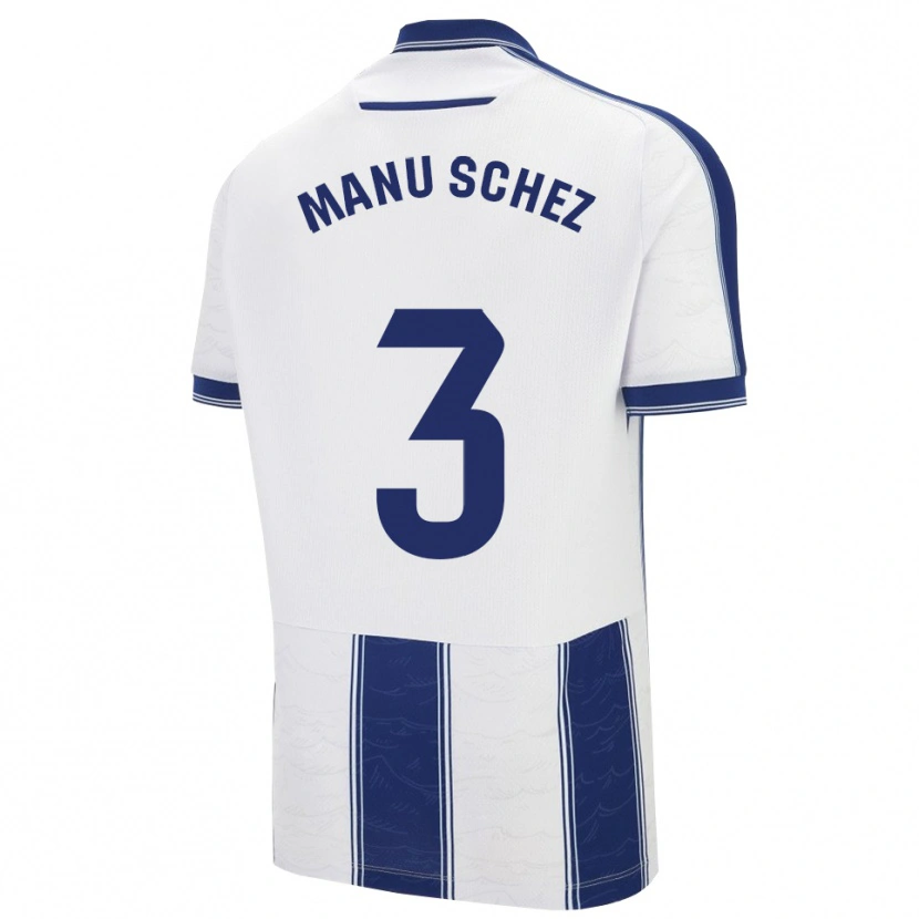 Danxen Men Manu Sánchez #3 Navy White Away Jersey 2025/26 T-Shirt
