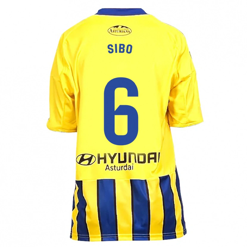 Danxen Men Kwasi Sibo #6 Yellow Blue Away Jersey 2025/26 T-Shirt