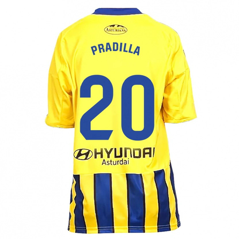Danxen Men Elena Pradilla Aranda #20 Yellow Blue Away Jersey 2025/26 T-Shirt