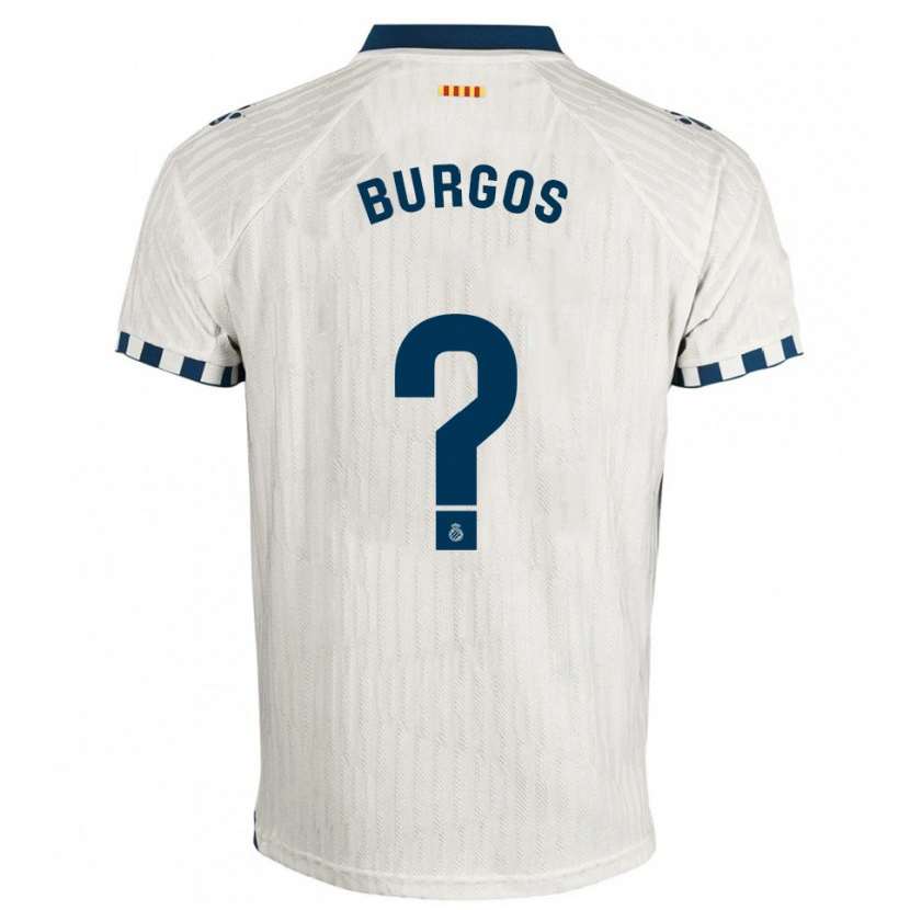 Danxen Men Hugo Burgos #0 White Blue Away Jersey 2025/26 T-Shirt