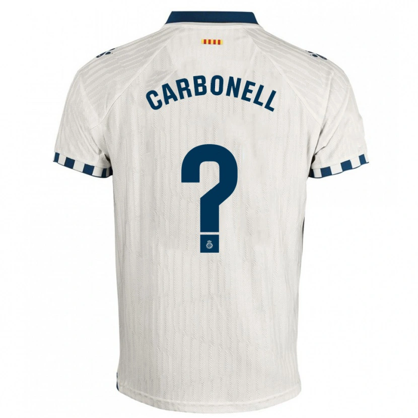 Danxen Men Ethan Carbonell #0 White Blue Away Jersey 2025/26 T-Shirt