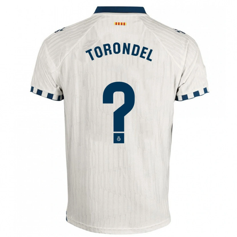 Danxen Men Aitor Torondel #0 White Blue Away Jersey 2025/26 T-Shirt