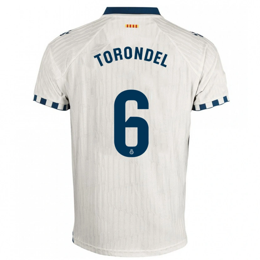 Danxen Men Hugo Torondel #6 White Blue Away Jersey 2025/26 T-Shirt