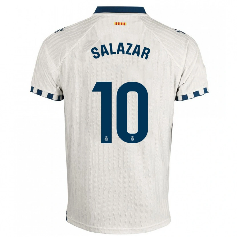 Danxen Men Leo Salazar #10 White Blue Away Jersey 2025/26 T-Shirt