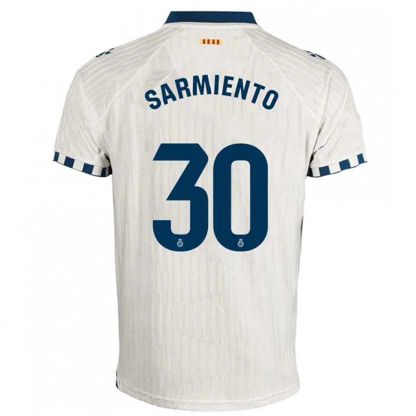 Danxen Men Izan Sarmiento #30 White Blue Away Jersey 2025/26 T-Shirt