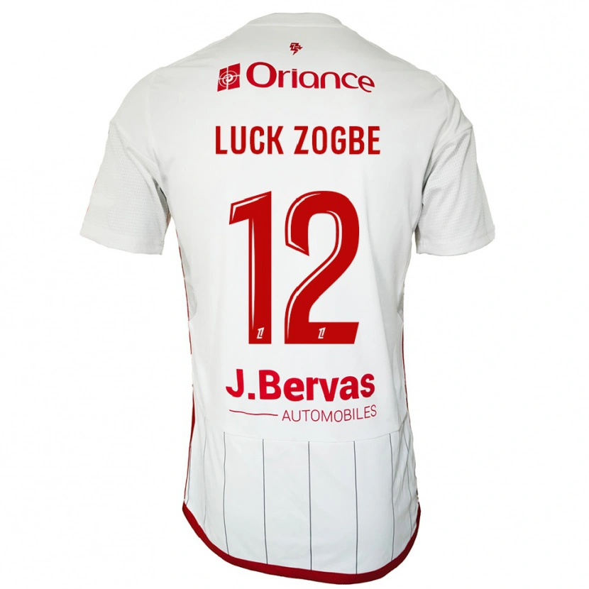 Danxen Men Luck Zogbé #12 White Red Away Jersey 2025/26 T-Shirt