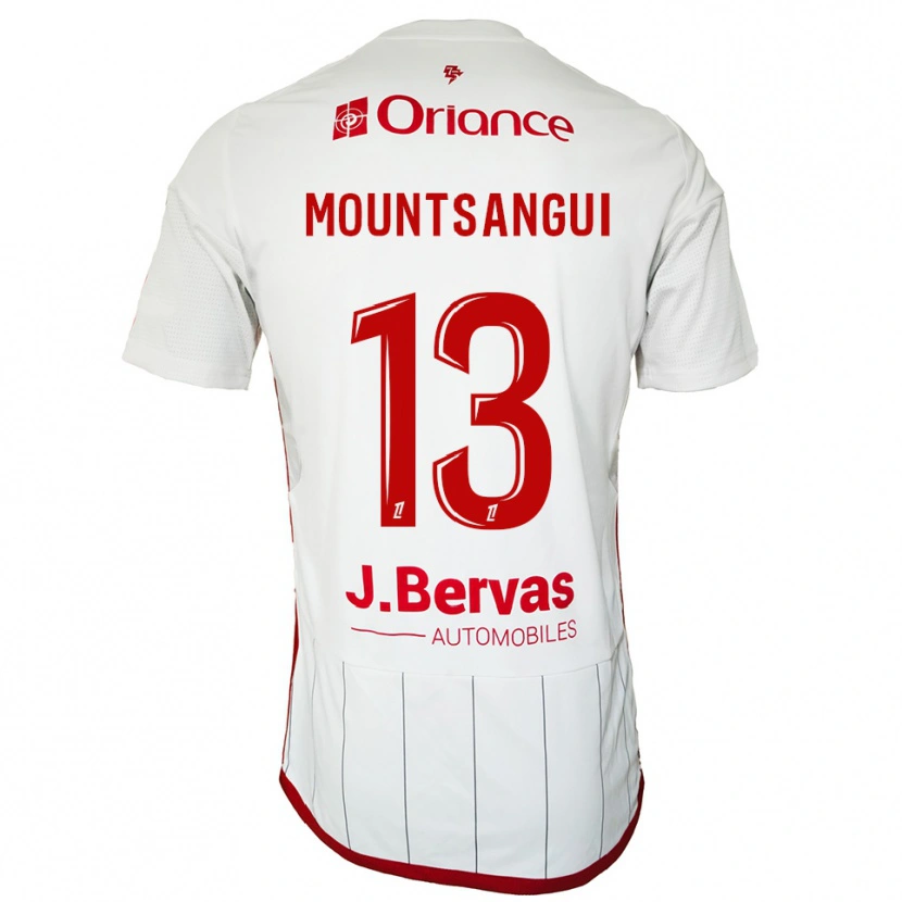 Danxen Men Warren Mountsangui #13 White Red Away Jersey 2025/26 T-Shirt