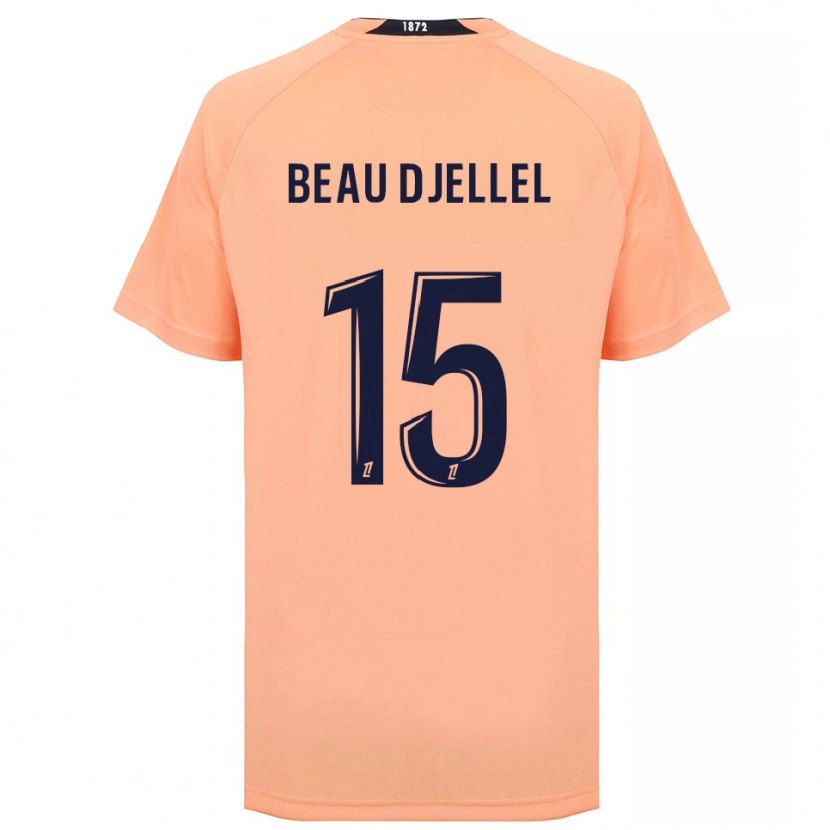 Danxen Men Yanis Beau Djellel #15 Orange Navy Away Jersey 2025/26 T-Shirt