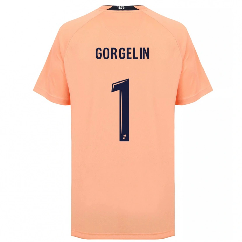 Danxen Men Mathieu Gorgelin #1 Orange Navy Away Jersey 2025/26 T-Shirt