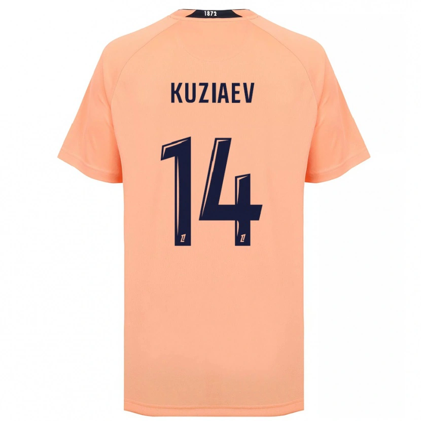 Danxen Men Daler Kuzyaev #14 Orange Navy Away Jersey 2025/26 T-Shirt