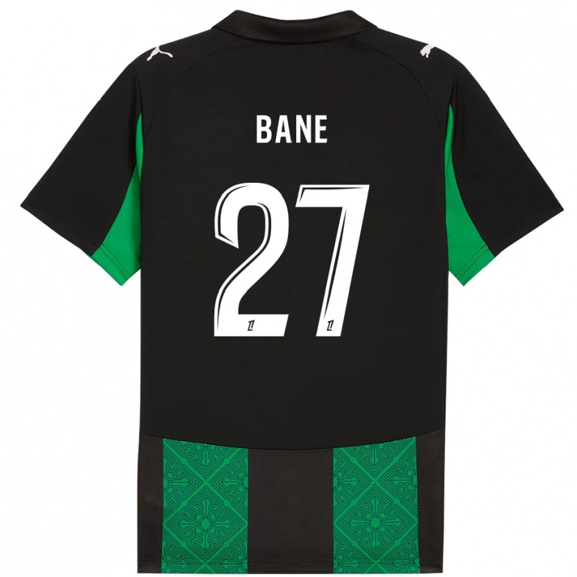 Danxen Men Sidi Bane #27 Black Green Away Jersey 2025/26 T-Shirt