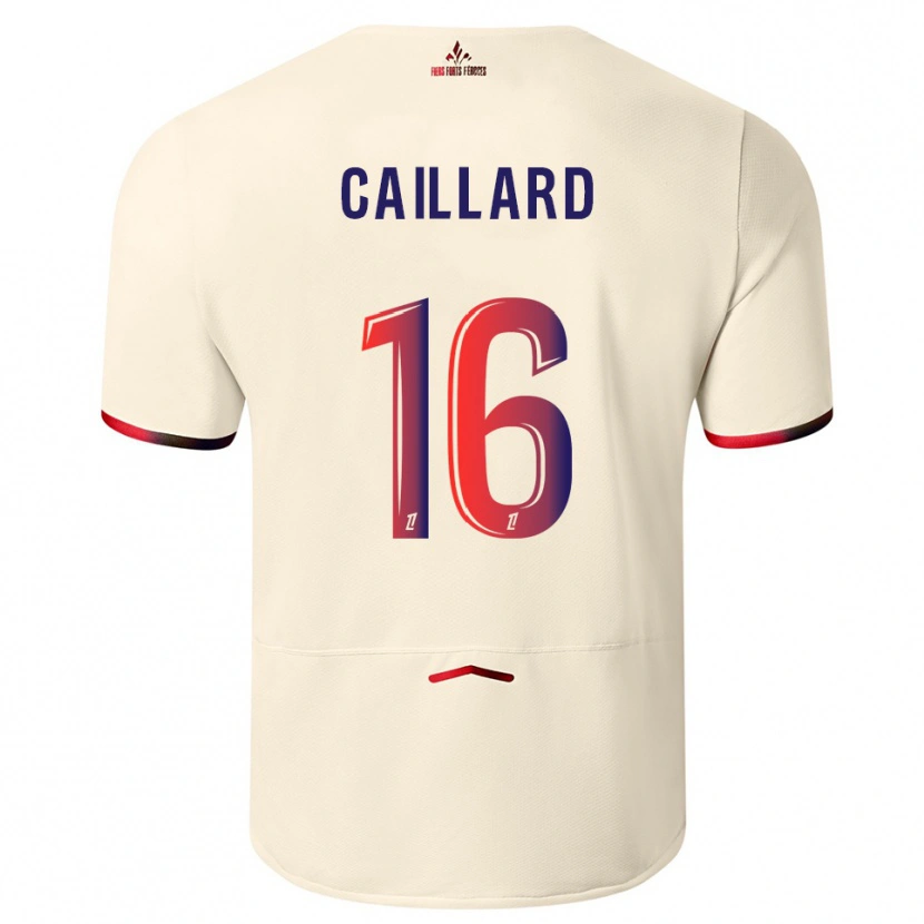 Danxen Men Marc-Aurèle Caillard #16 Off-White Red Away Jersey 2025/26 T-Shirt