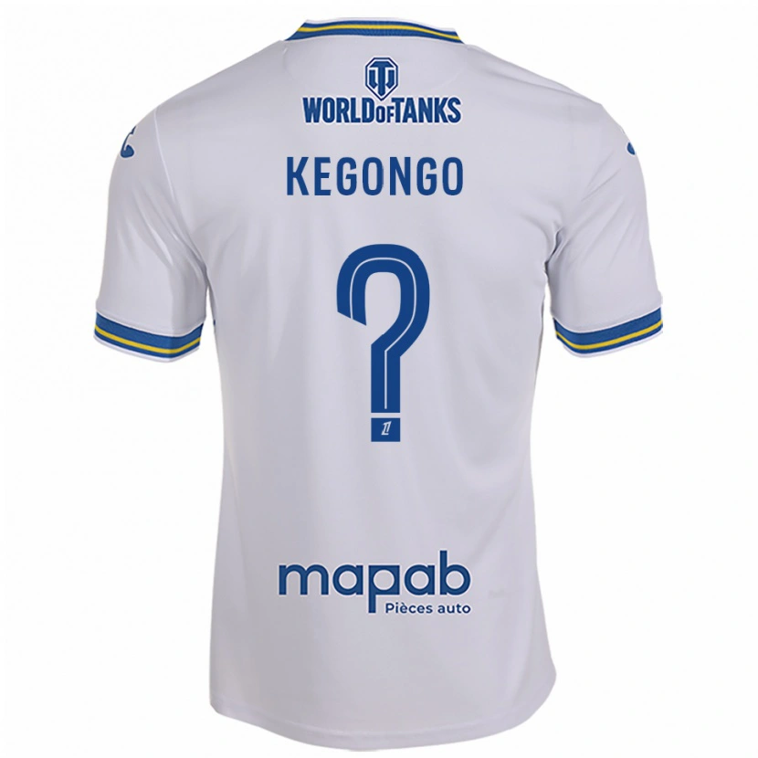 Danxen Men Clarence Kegongo #0 White Sky Blue Away Jersey 2025/26 T-Shirt