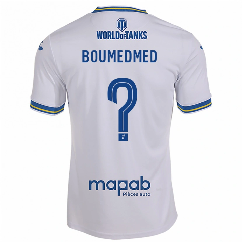 Danxen Men Kamil Boumedmed #0 White Sky Blue Away Jersey 2025/26 T-Shirt