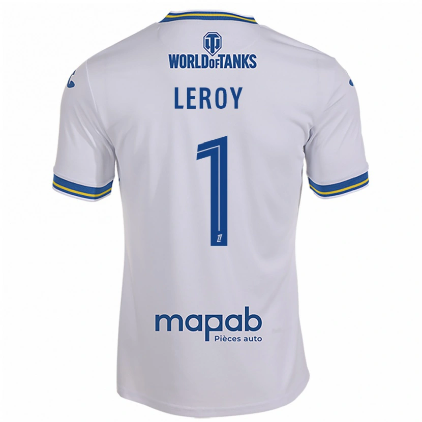Danxen Men Benjamin Leroy #1 White Sky Blue Away Jersey 2025/26 T-Shirt
