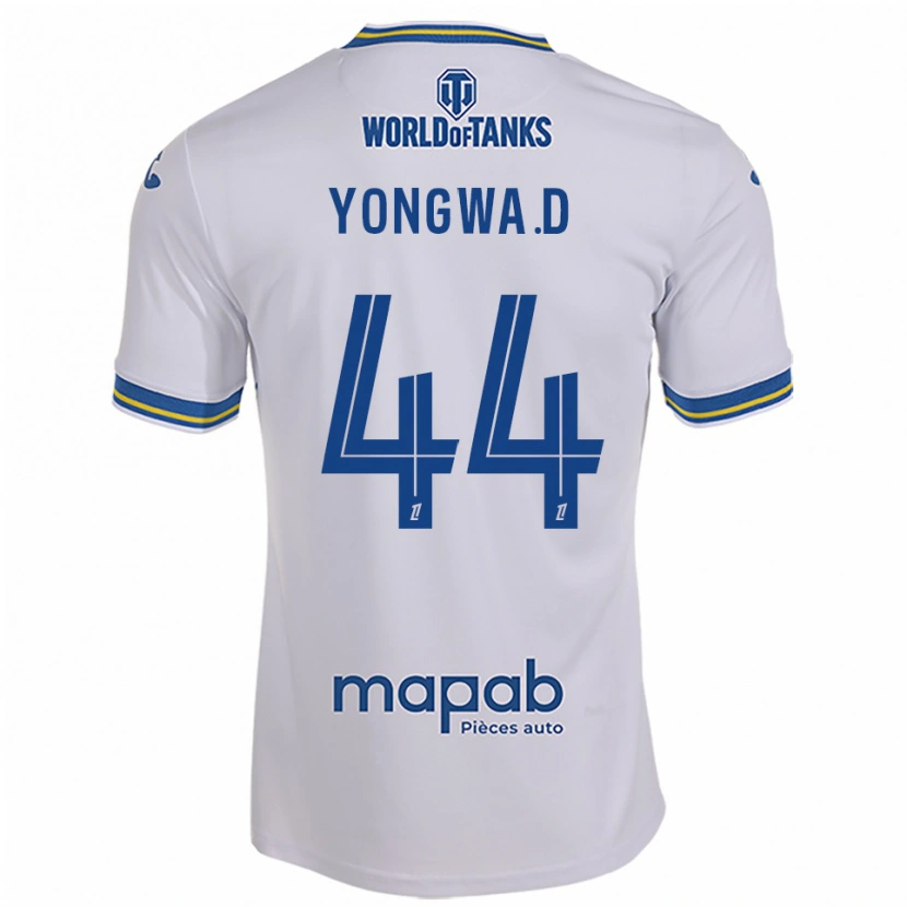 Danxen Men Darlin Yongwa #44 White Sky Blue Away Jersey 2025/26 T-Shirt