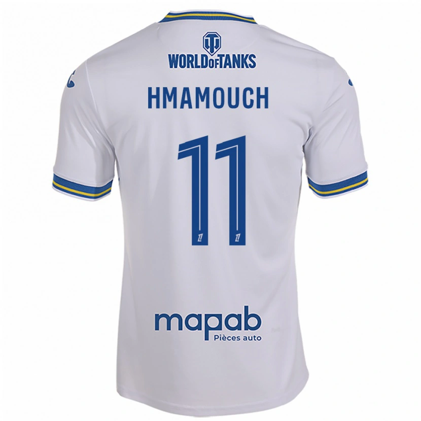 Danxen Men Mohamed-Anouar Hmamouch #11 White Sky Blue Away Jersey 2025/26 T-Shirt