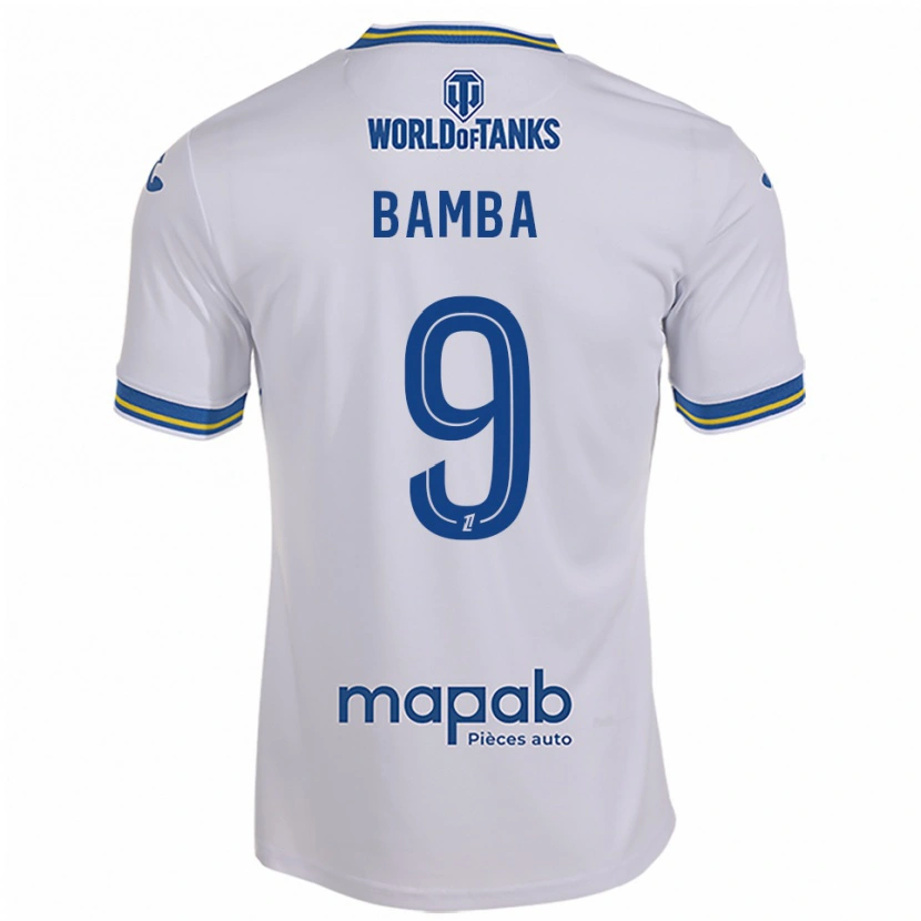 Danxen Men Mohamed Bamba #9 White Sky Blue Away Jersey 2025/26 T-Shirt