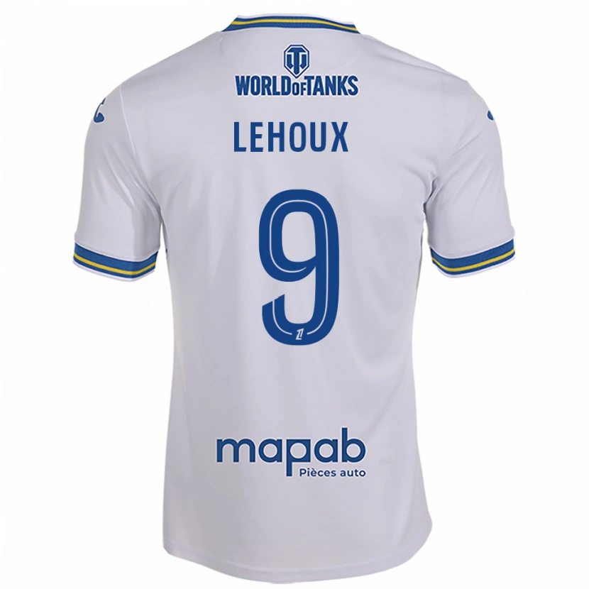 Danxen Men Louise Lehoux #9 White Sky Blue Away Jersey 2025/26 T-Shirt