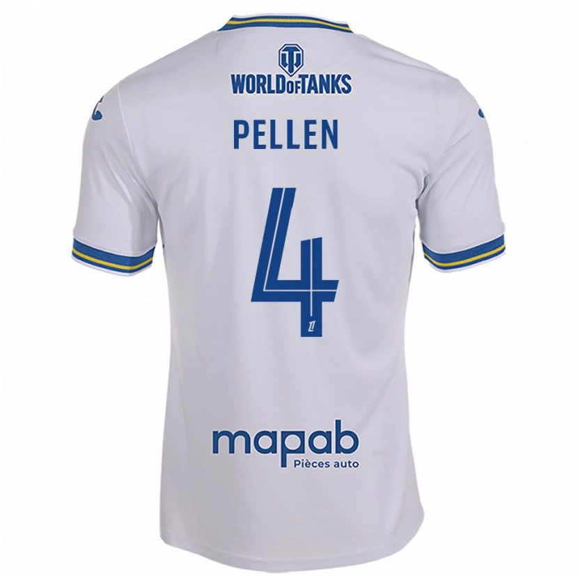 Danxen Men Louise Pellen #4 White Sky Blue Away Jersey 2025/26 T-Shirt