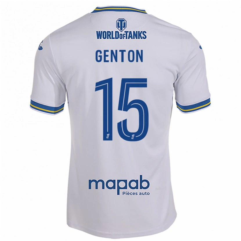 Danxen Men Enzo Genton #15 White Sky Blue Away Jersey 2025/26 T-Shirt