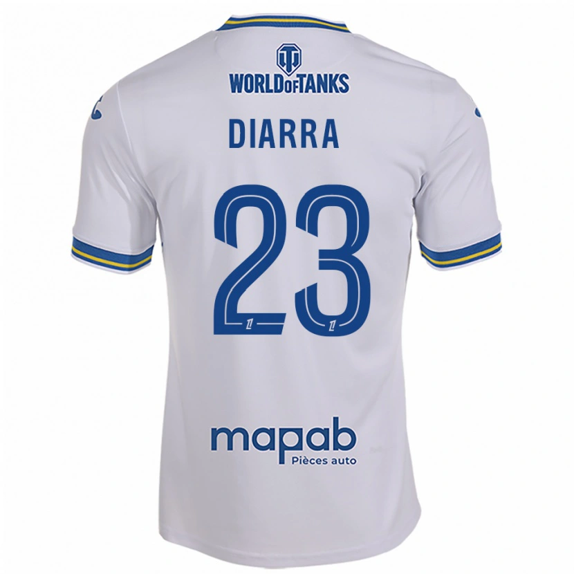 Danxen Men Stéphane Diarra #23 White Sky Blue Away Jersey 2025/26 T-Shirt