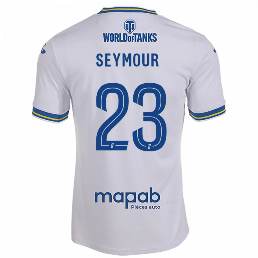 Danxen Men Brice Seymour #23 White Sky Blue Away Jersey 2025/26 T-Shirt