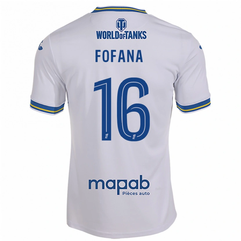 Danxen Men Bahliseny Fofana #16 White Sky Blue Away Jersey 2025/26 T-Shirt