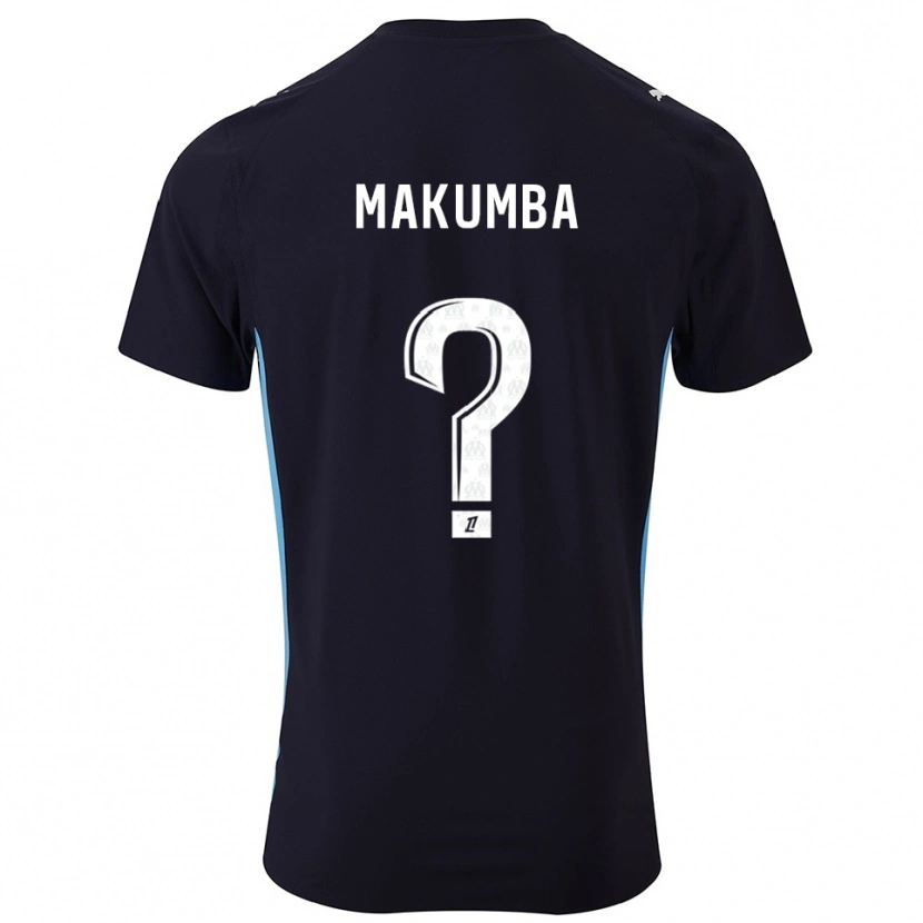 Danxen Men Enzo Makumba #0 Black Sky Blue Away Jersey 2025/26 T-Shirt