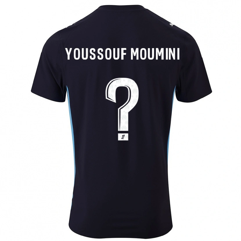Danxen Men Yakine Youssouf Moumini #0 Black Sky Blue Away Jersey 2025/26 T-Shirt