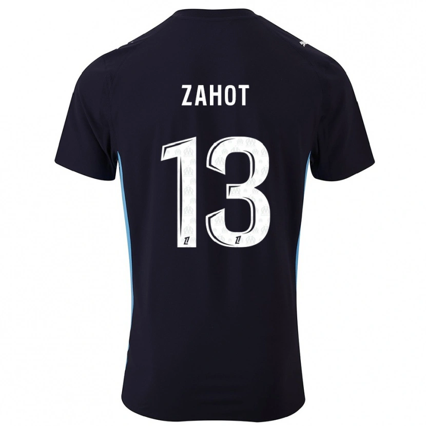 Danxen Men Sarah Zahot #13 Black Sky Blue Away Jersey 2025/26 T-Shirt