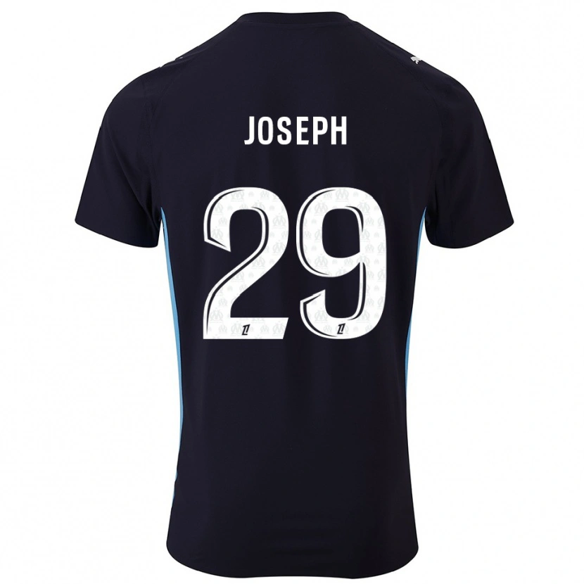 Danxen Men Darlina Joseph #29 Black Sky Blue Away Jersey 2025/26 T-Shirt