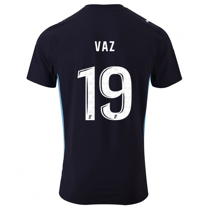Danxen Men Robinio Vaz #19 Black Sky Blue Away Jersey 2025/26 T-Shirt