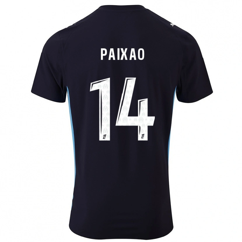 Danxen Men Igor Paixão #14 Black Sky Blue Away Jersey 2025/26 T-Shirt