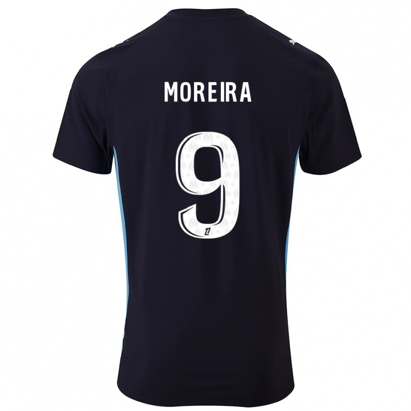 Danxen Men Iuri Moreira #9 Black Sky Blue Away Jersey 2025/26 T-Shirt