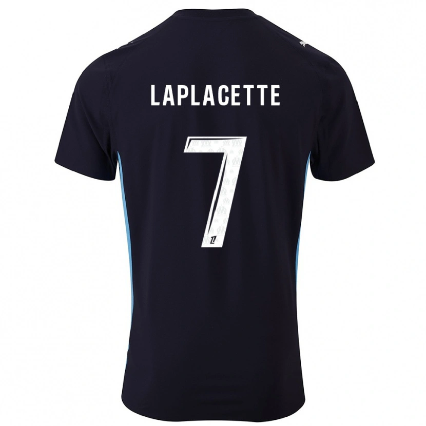 Danxen Men Tess Laplacette #7 Black Sky Blue Away Jersey 2025/26 T-Shirt